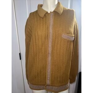 Vintage 1970s Hengerer’s Dept. Store Cardigan Sweater Men’s Large Grandpa